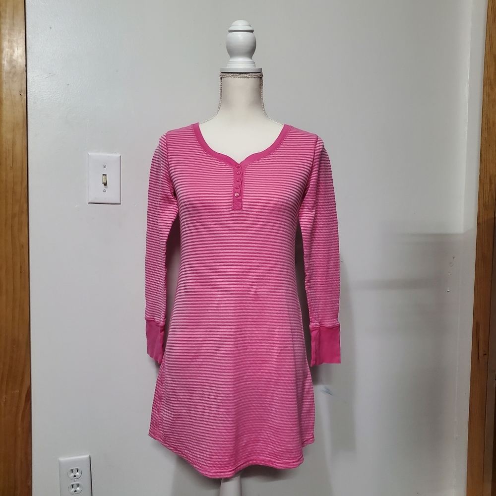 Pink Striped Nightgown